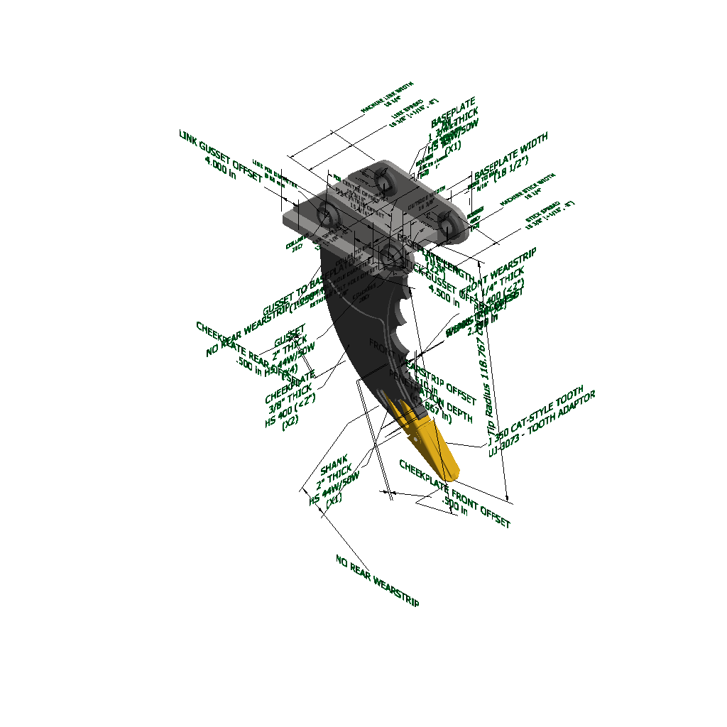 An image of a Stump Ripper for Bobcat E145