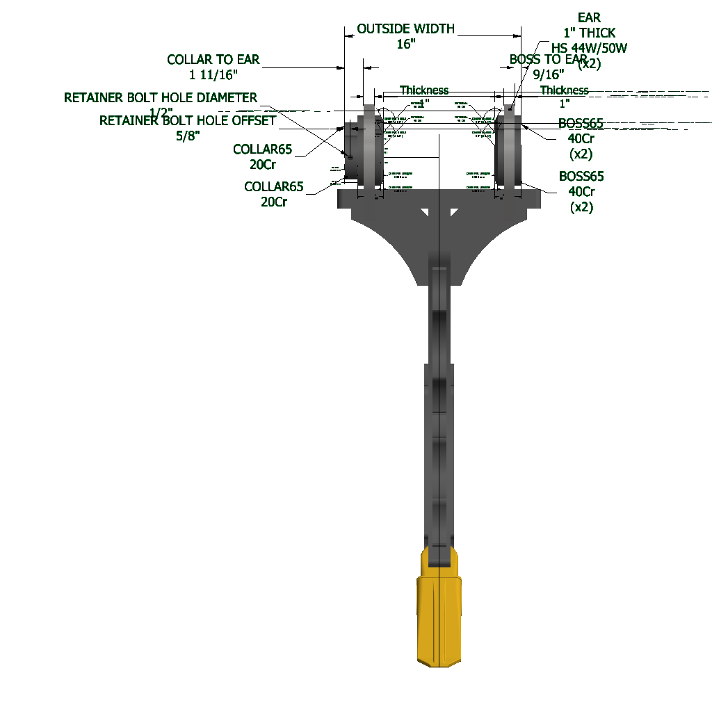 An image of a Stump Ripper for Takeuchi TB1140