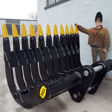 Excavator severe duty scoop rake View - 4