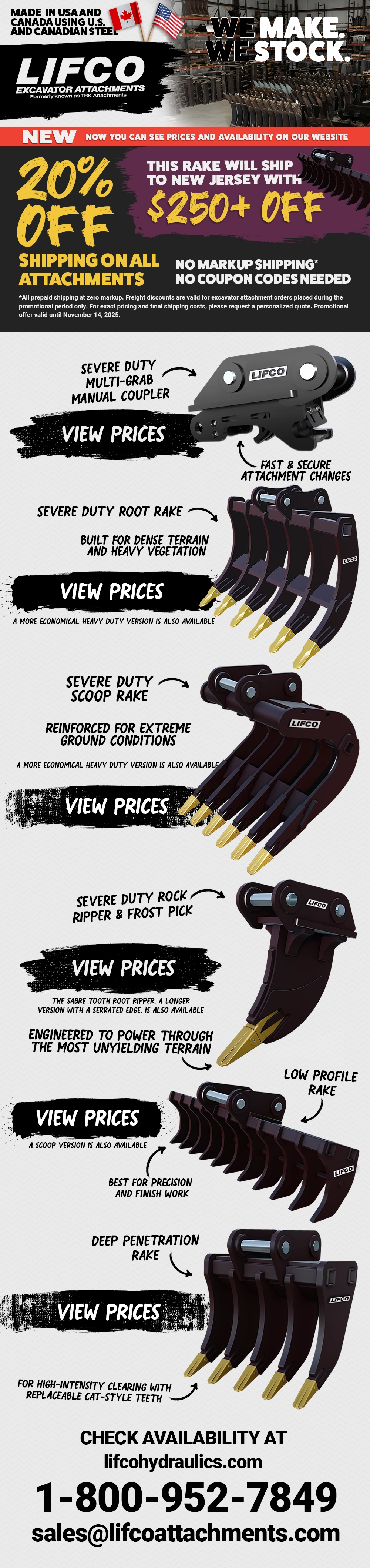 Discounted Shipping on Heavy-Duty Attachments — This Month Only!