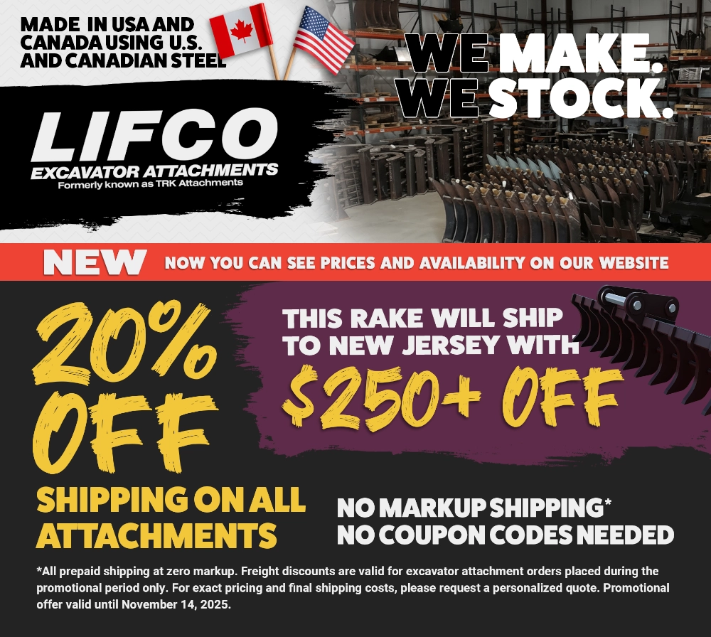 LIFCO Hydraulics & Attachments - Excavator Attachments - Maximum Efficiency. Built to Endure.